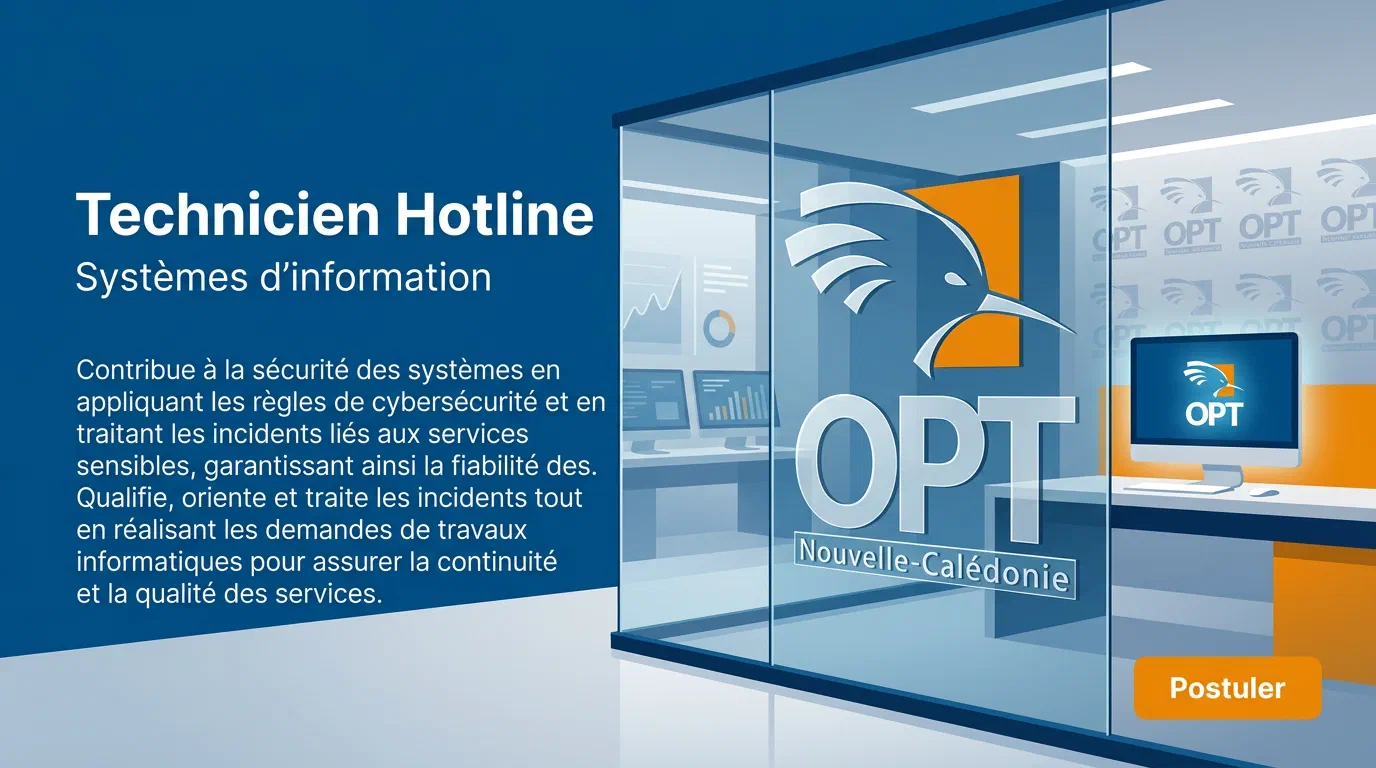 Illustration du poste : Technicien Hotline