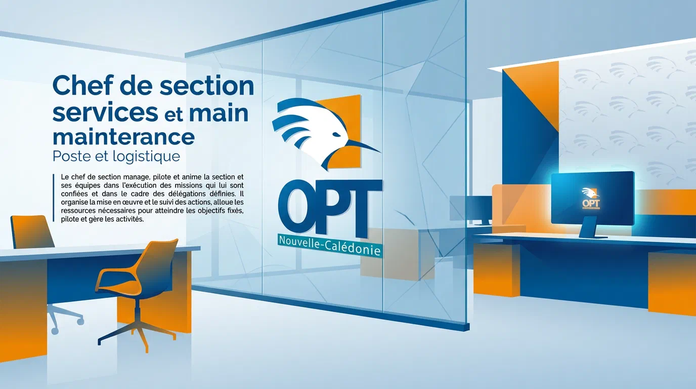 Illustration du poste : Chef de section services et maintenance
