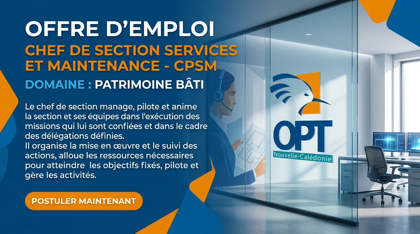 Illustration du poste : Chef de section services et maintenance - CPSM