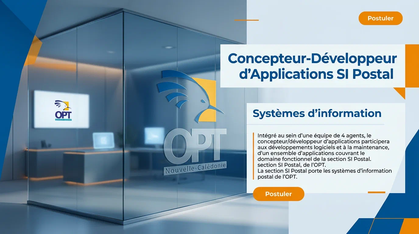 Illustration du poste : Concepteur-Développeur d'Applications SI Postal