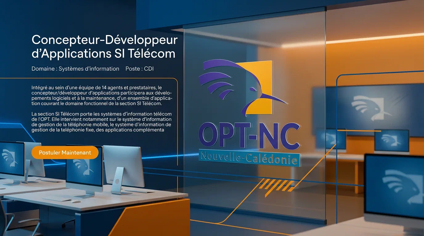 Illustration du poste : Concepteur-Développeur d’Applications SI Télécom