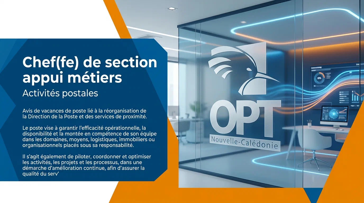 Illustration du poste : Chef(fe) de section appui métiers