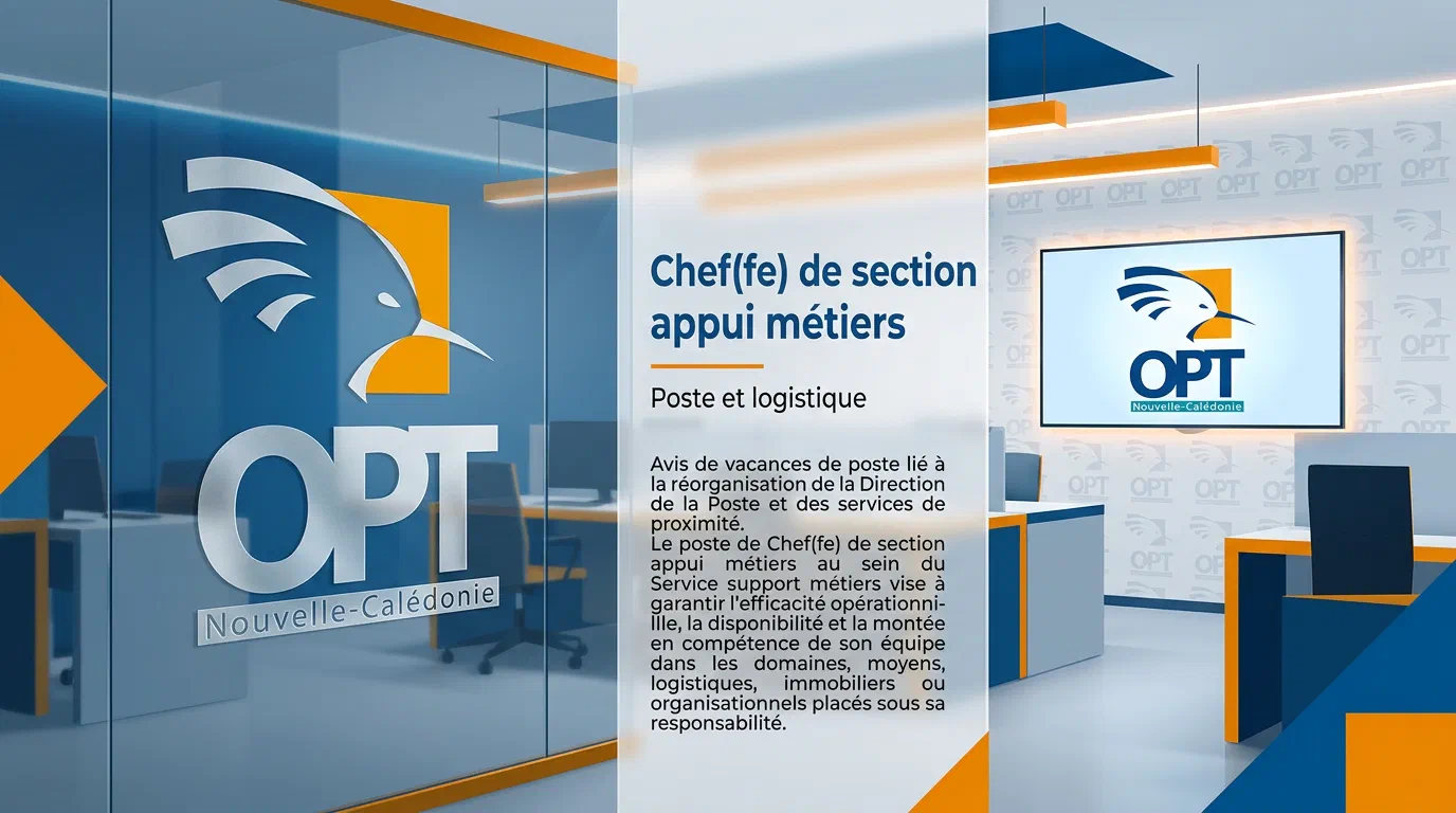 Illustration du poste : Chef(fe) de section appui métiers