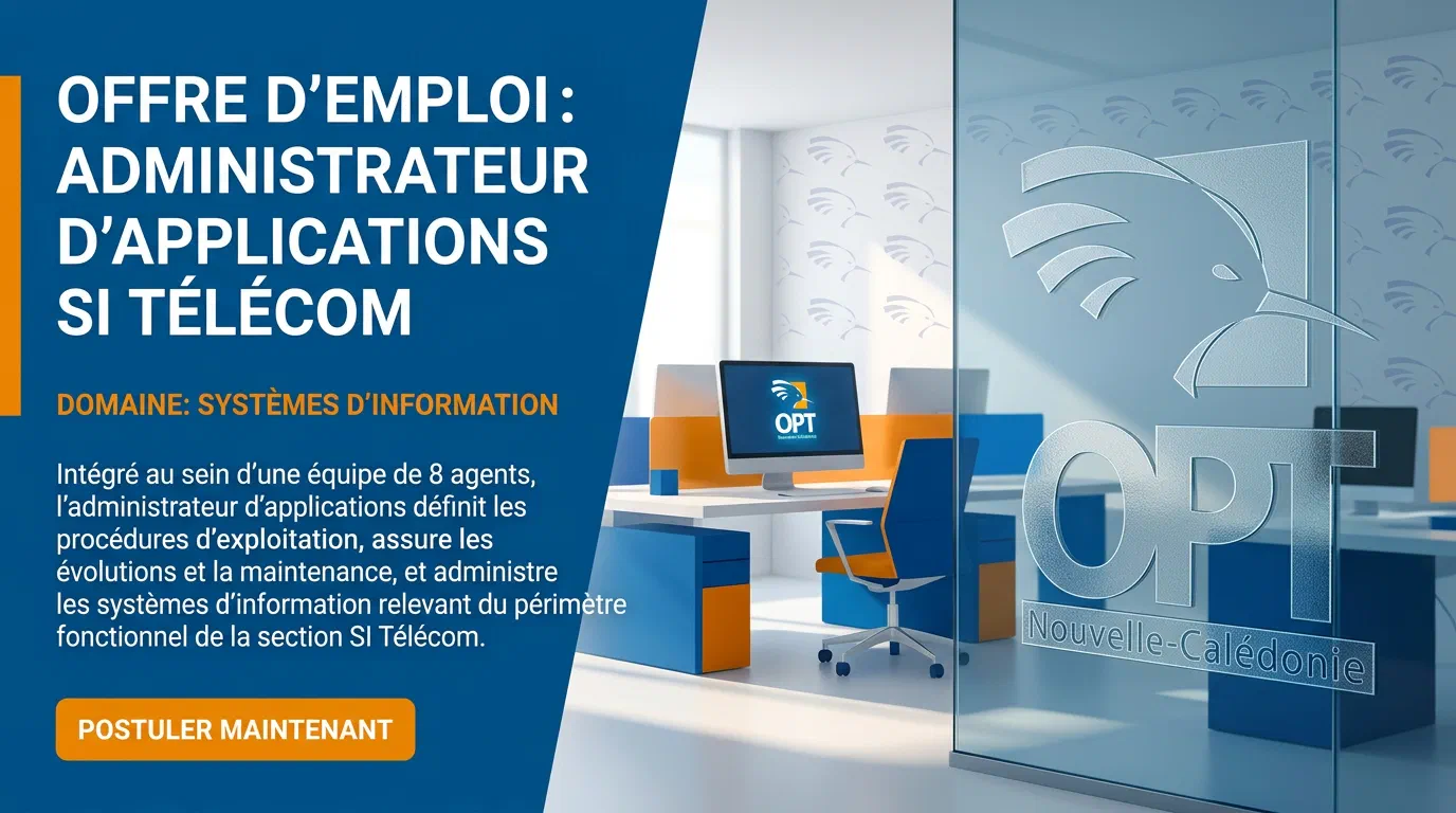 Illustration du poste : Administrateur d’applications SI Télécom