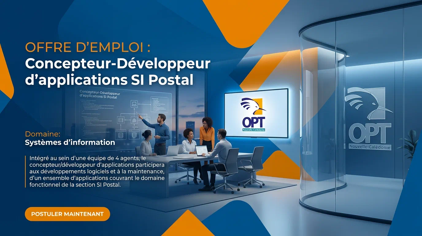 Illustration du poste : Concepteur-Développeur d’applications SI Postal