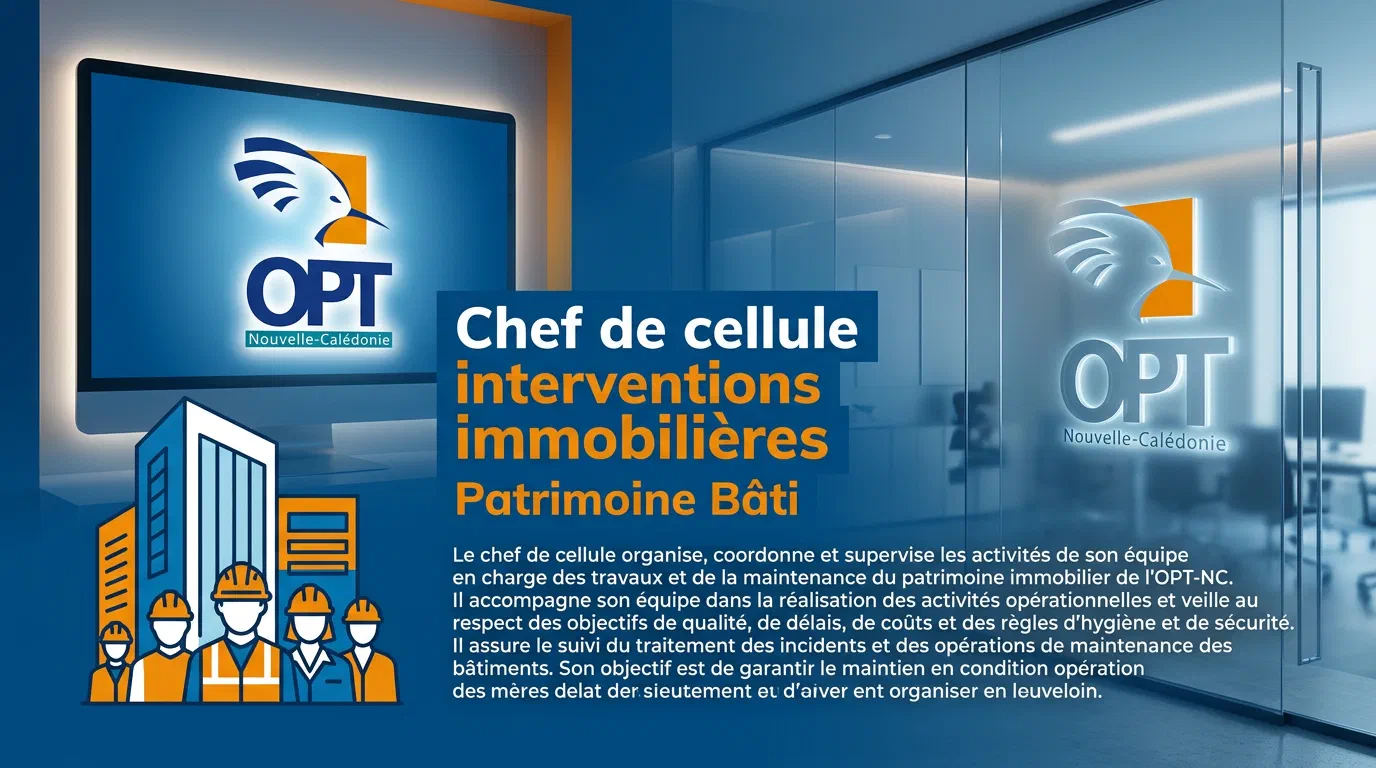 Illustration du poste : Chef de cellule interventions immobilières