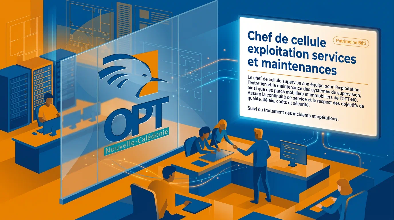Illustration du poste : Chef de cellule exploitation services et maintenances