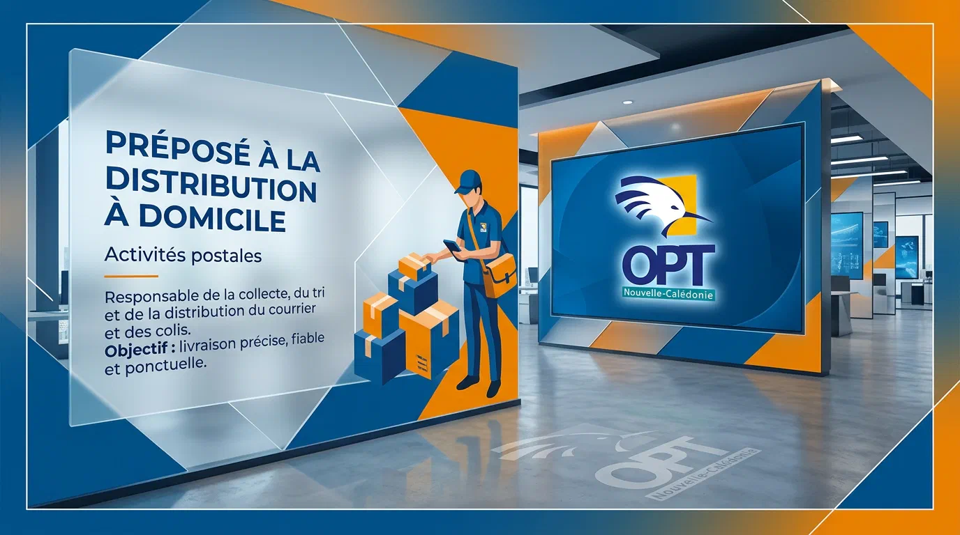 Illustration du poste : Préposé à la distribution à domicile
