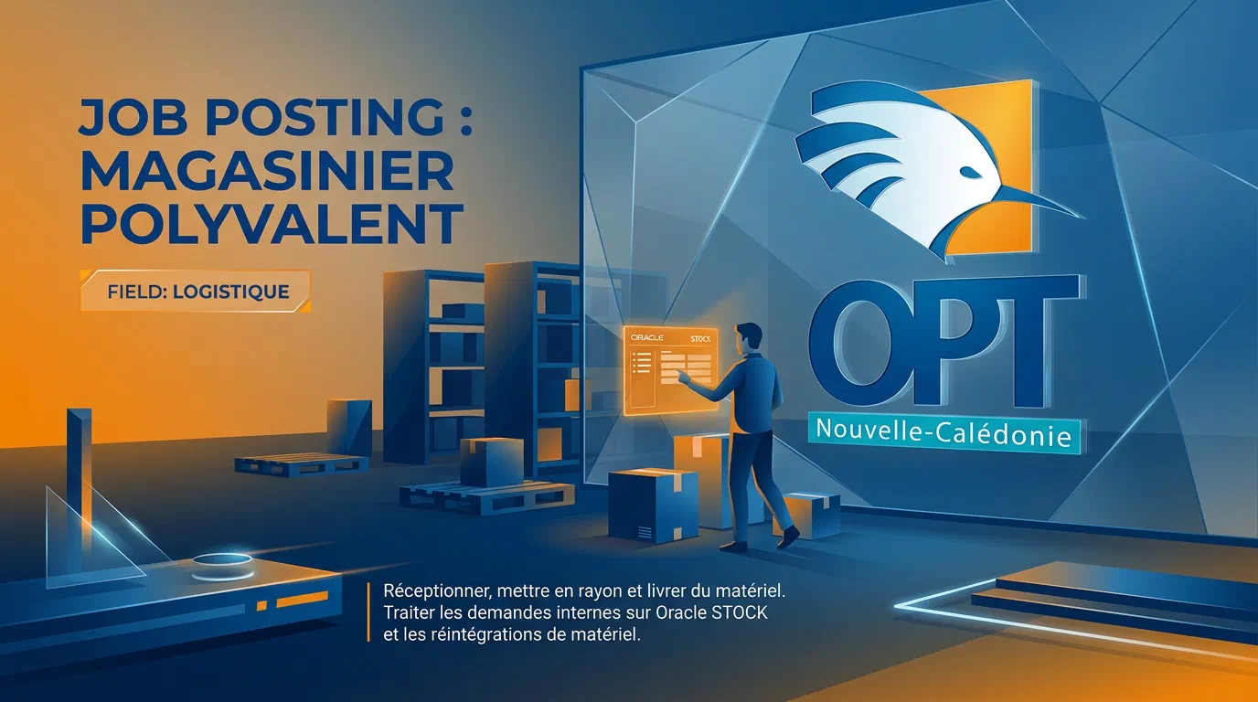 Illustration du poste : Magasinier polyvalent