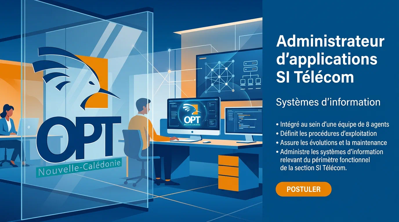 Illustration du poste : Administrateur d'applications SI Télécom