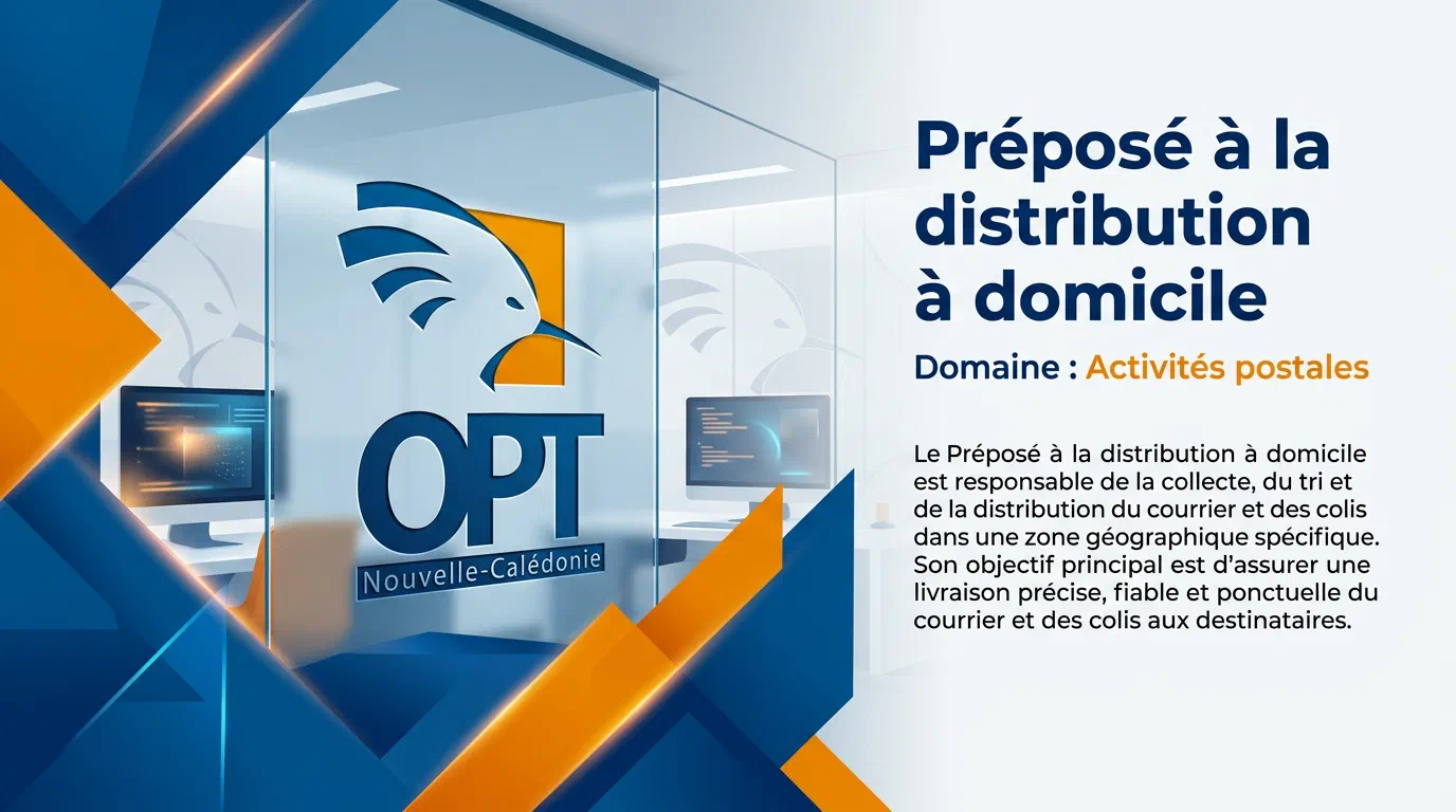 Illustration du poste : Préposé à la distribution à domicile